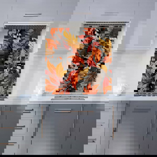 Warren Reed - Designer Autumn Leaves Design Kitchen Splashback