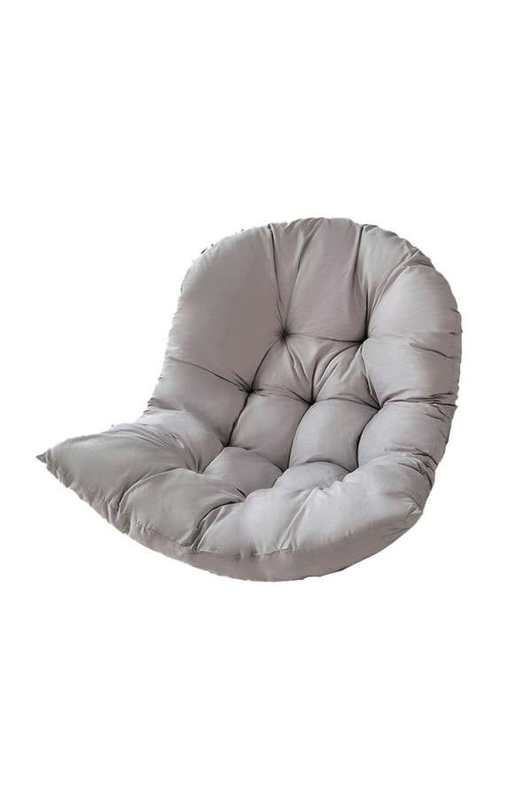 Living and Home 80cm W x 108cm H Light Grey Hanging Egg Swing Chair Cushion
