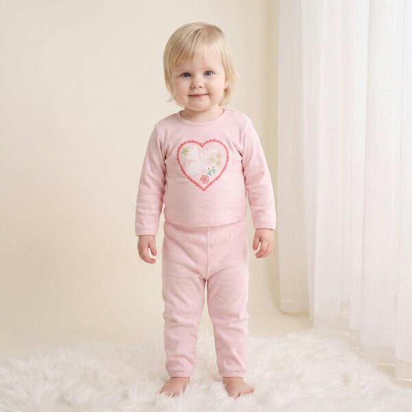 Mini Cuddles Heart Top & Joggers (Pink)
