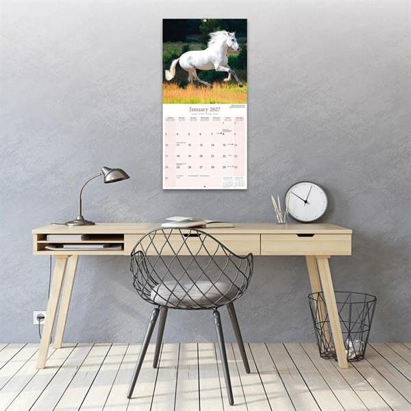Horses Calendar 2027, Wall Calendars, Month To View, Animals, Gift
