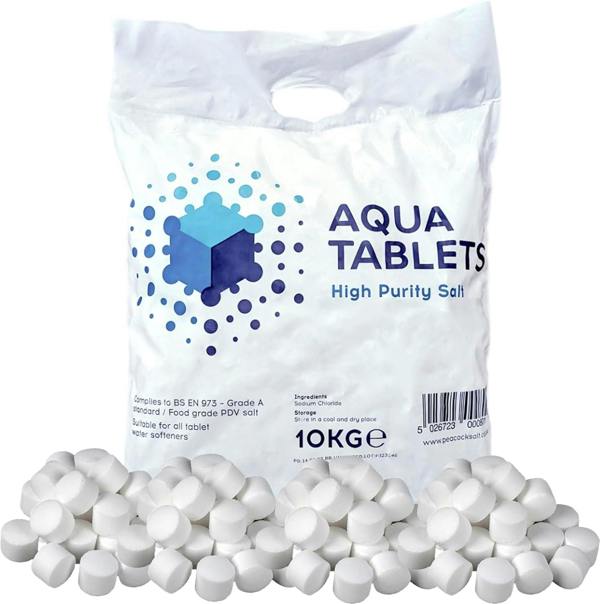 1 x Water Softener Salt Tablets 10kg High Purity Salt Reduces Lime Scale & Protect Appliance Performance