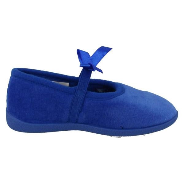 Spot On Infant Girls Spot On Slippers with Butterfly Stitching