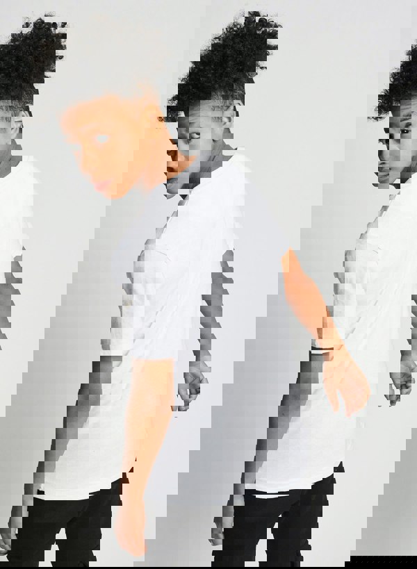 Beat Boyz Club Label T-Shirt - White/Cornflower