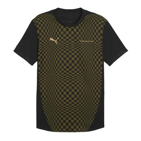 Puma Mens Porsche Spirit Checkerboard T-Shirt - Olive - 