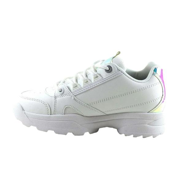 Levis Girls Soho Iridescent Leather Trainers - Mirror - 