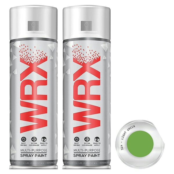 WRX 2X WRX Flat Light Green Spray Paint 400ml
