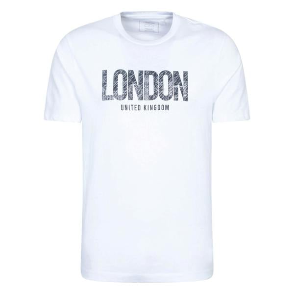 Mountain Warehouse Mens London Short-Sleeved T-Shirt - White - 
