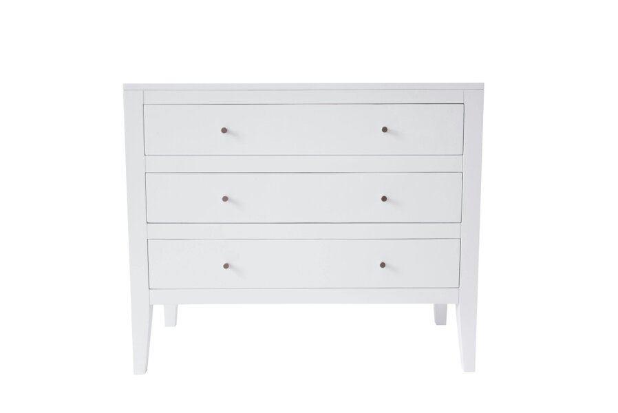 Wyld Haus Cordoba White Wood Grain 3 Drawer Chest