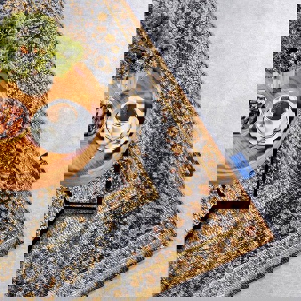 The Rugs Medallion Design Indoor-Outdoor Rug | Elegant