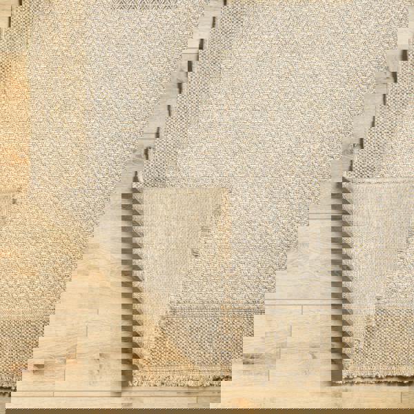 Livabliss Mirage-Cottage Tan Beige Fringe In- & Outdoor Jute-Look Rug