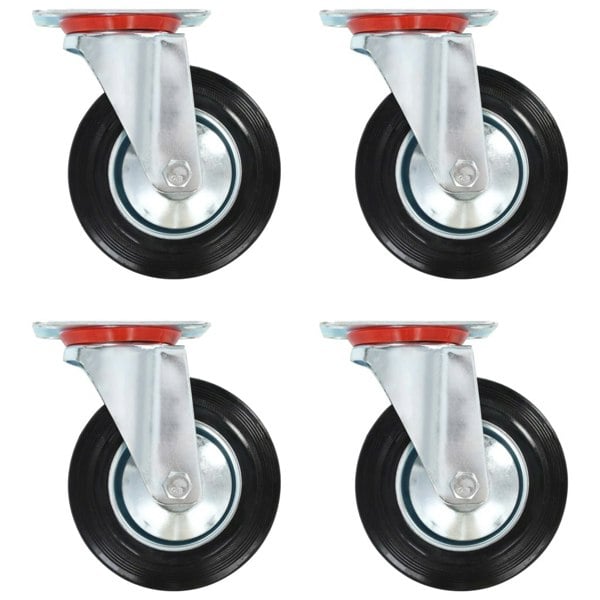 Berkfield 8 pcs Swivel Casters 160 mm
