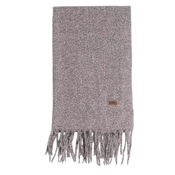 Trespass Frostine Tassel Trim Scarf - Grey Marl