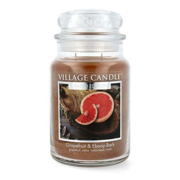 Village Candle Large Grapefruit & Ebony Bark Candle 26fl oz
