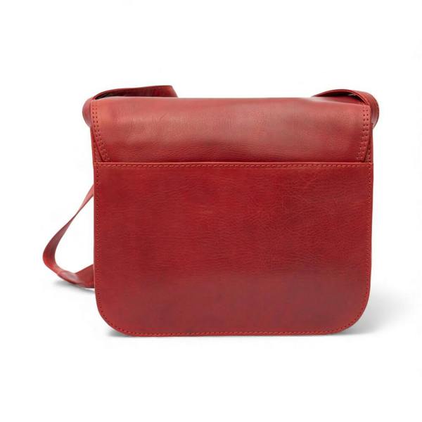 PRIMEHIDE Large Triple-Compartment Leather Handbag - Elena Tuscan