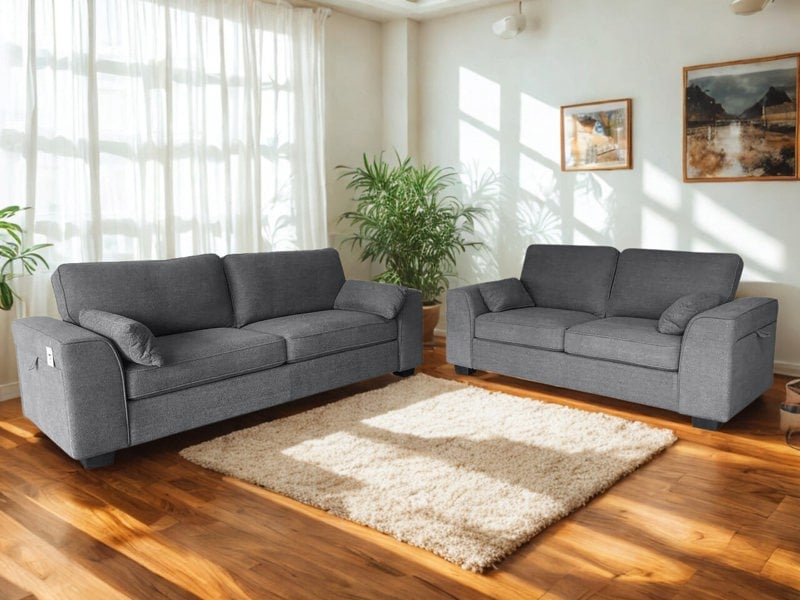 DS Living The Modena 3+2 Seater Sofa Set in Grey or Cream