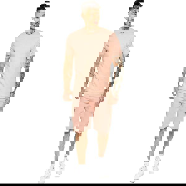 Enzo Mens Crew Neck T-Shirt - Pink