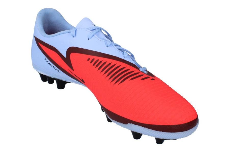 Nike Phantom 6 Low Academy AG Mens Football Boots Hq2322  400 - Royal Tint Bright Crimson 400 - Photo 3