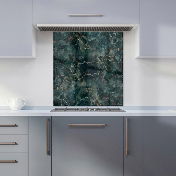 Warren Reed - Designer Dark Green Quartz Effect Kitchen Splashback