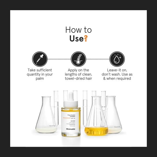 Minimalist Hair Care Frizz Control Complex SPF30 Hair Serum 50ml - Additional 5