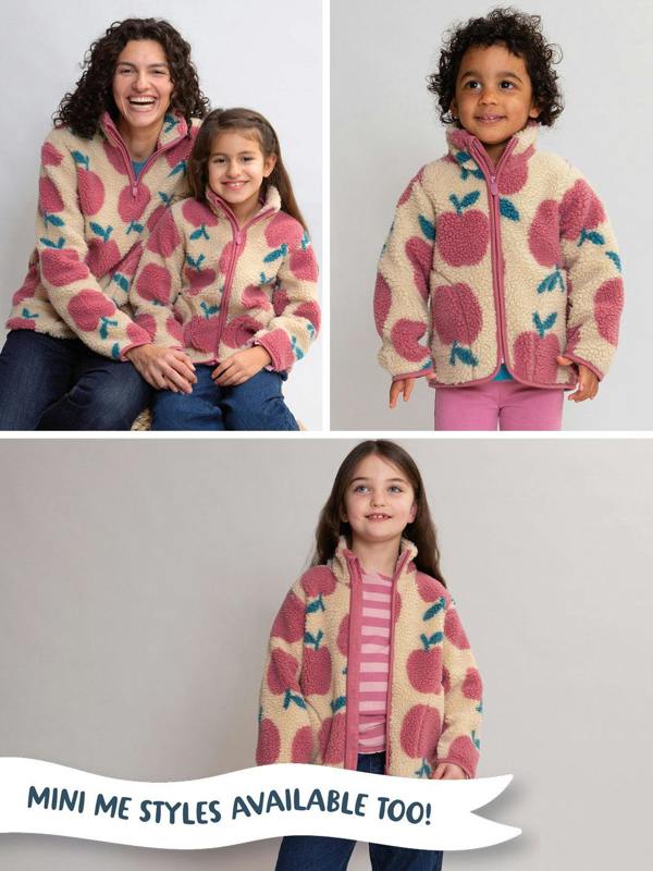 Kite Womens Apples Purbeck 1/4 Zip Teddy Fleece