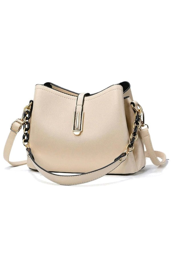 Pluspup Elegant Chain Strap Crossbody Shoulder Bag for Women