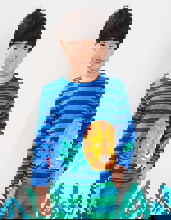 Organic Born Free Lion Applique T-Shirt - Toby Tiger UK Retail