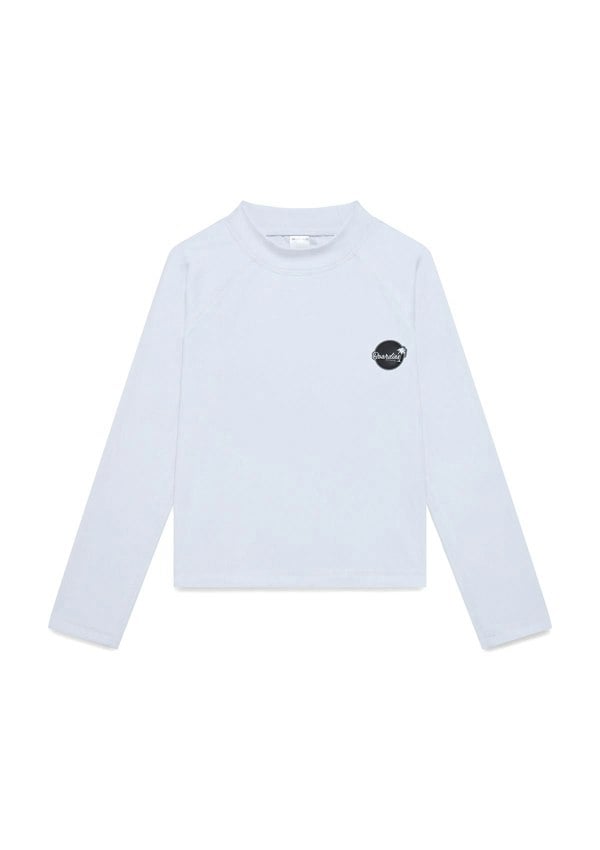 BOARDIES White Solid Rash Guard