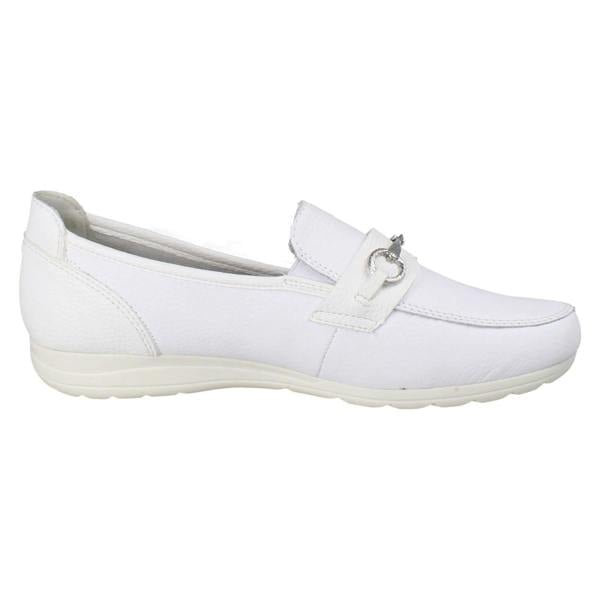 Rieker Womens Casual Flat Loafer Style Slip On Shoes With Chain Detailing L9355
