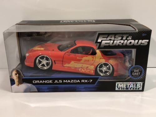fast and furious orange jls 1995 mazda rx-7 1:24 jada 30747