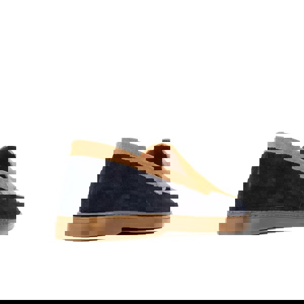 Embassy London Gareth - Tan & Dark Blue - Men’s Two Tone Suede Loafer