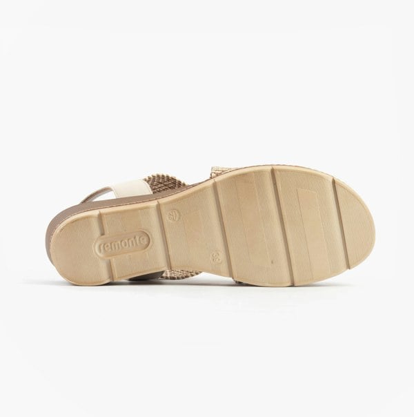 Remonte D2L54-60 Womens Sandals Beige Combination