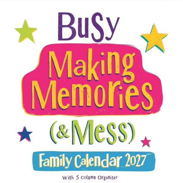Bright Side, Busy Making Memories Family Organiser 2027, Family Planners, Month To View, Humour, Gift