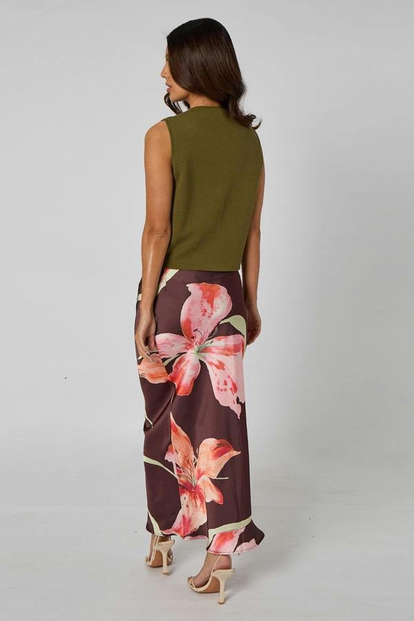 Urban Bliss Floral Midi Skirt
