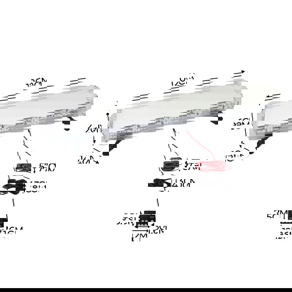 Monstershop Amber Recovery Light 1200mm With Control Panel