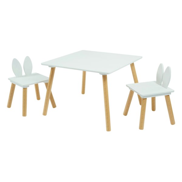 Liberty House Toys Kids Bunny Wooden Table & Two Chairs