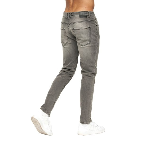 Crosshatch Mens Malcolm Slim Jeans - Light Grey Wash