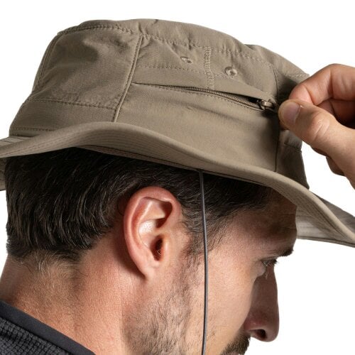 Craghoppers Mens Outback II Nosilife Hat - Pebble - Pebble - M-L - 100% Recycled Polyamide