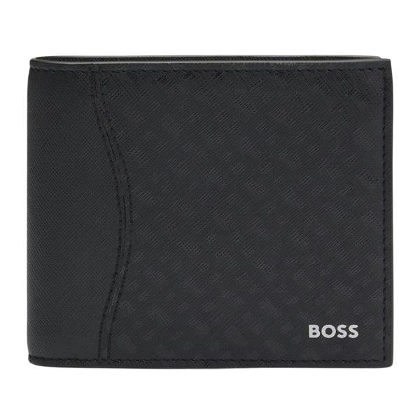 Boss Bi-Fold Leather Everyday Wallet - Black - 