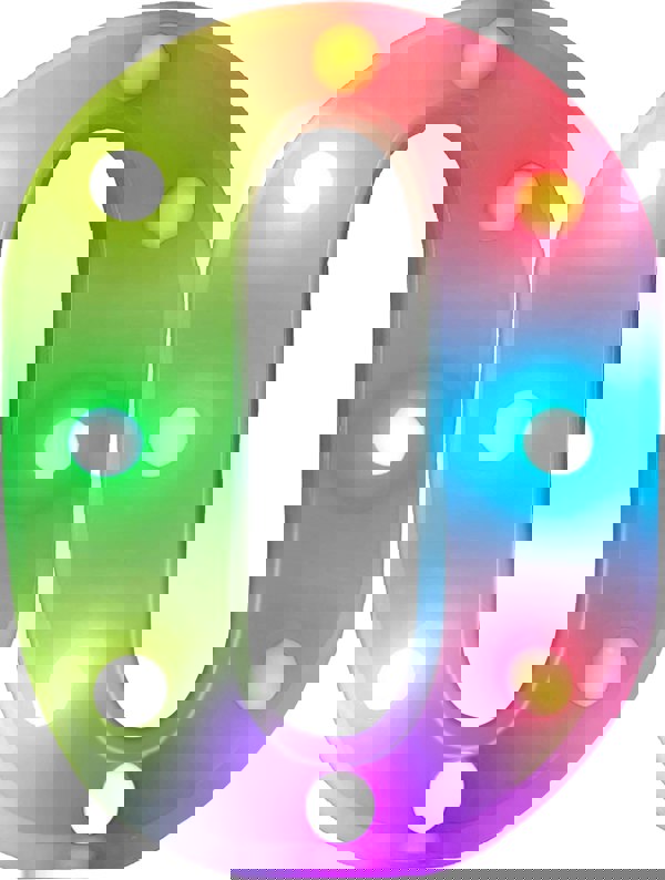 St Helens Battery Operated RGB Letter   With Remote Control Letter O