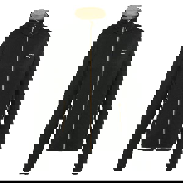 Regatta Womens Newhill Marl Full Zip Fleece Jacket - Black/Warm Taupe