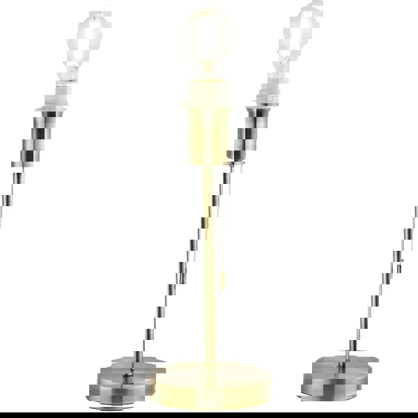 Traditional and Classic Table Lamp Base in Antique Brass with Pull Cord Switch Image 4