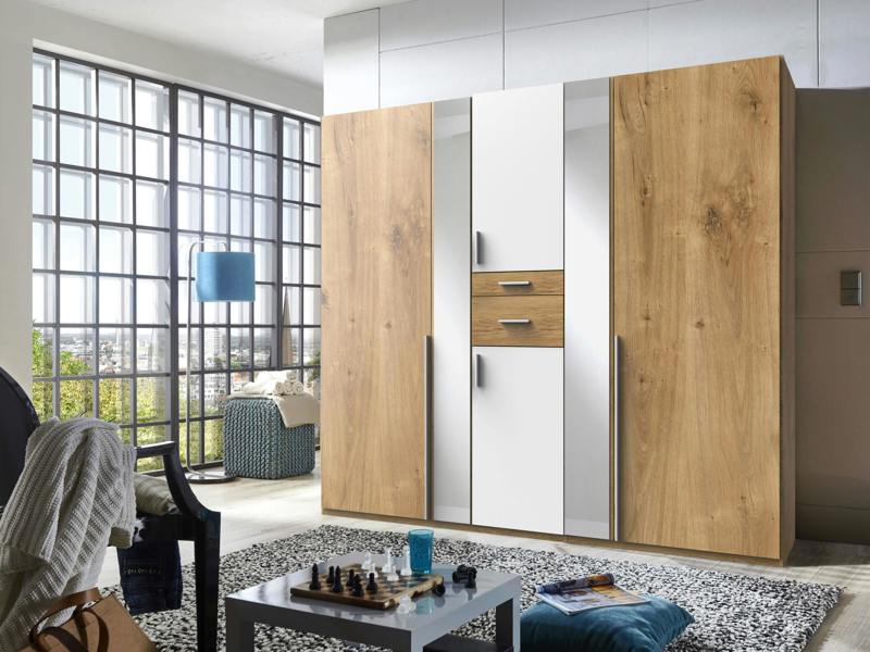 Odessa planked oak 5 Door Wardrobe
