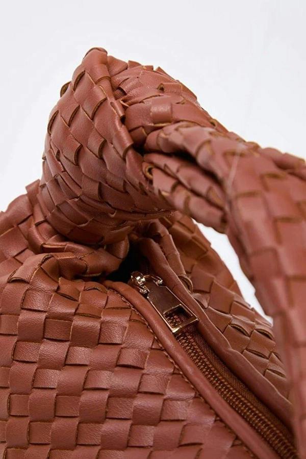 WOVCOR Women's Mini Shoulder Bag with Knitted Details