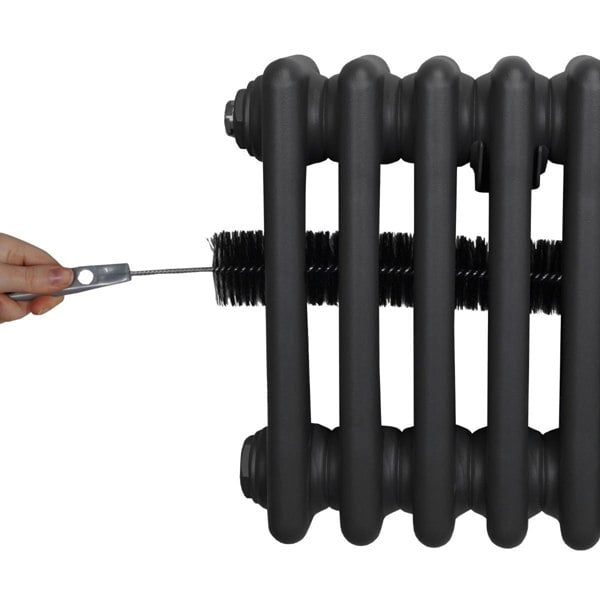 Monstershop Traditional 3 Column Radiator - 600 x 1462mm - Anthracite Grey