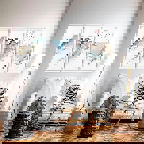 Art prints set of 3 | Japanese Sunset art prints