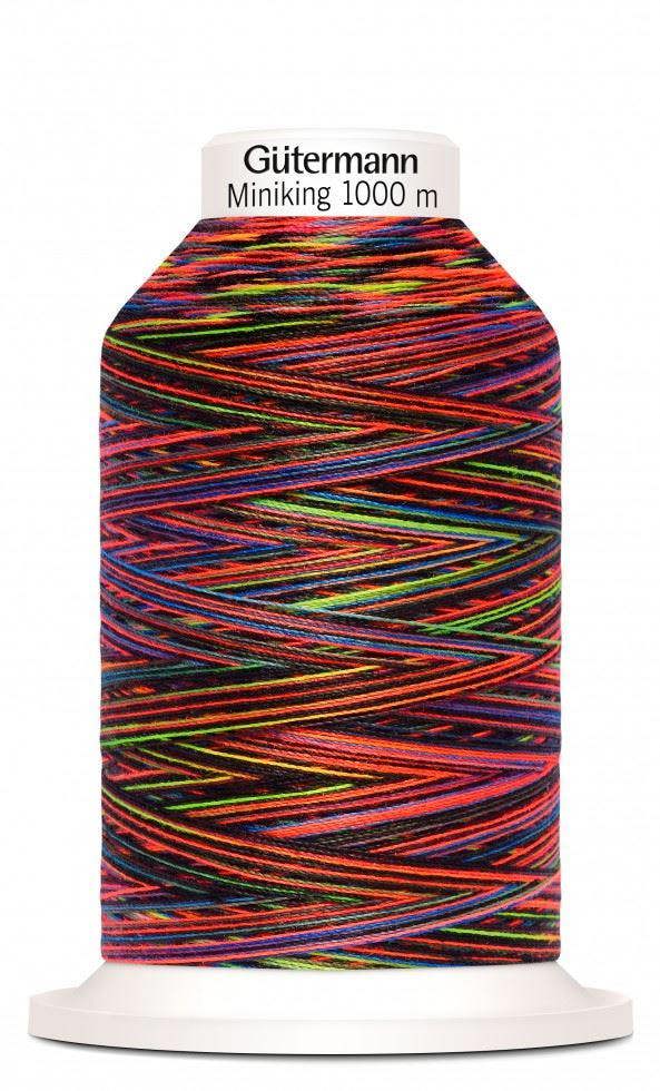 Gutermann Multicolour Miniking Overlocker Thread 1000m Polyester Thread Suitable For Dressmaking