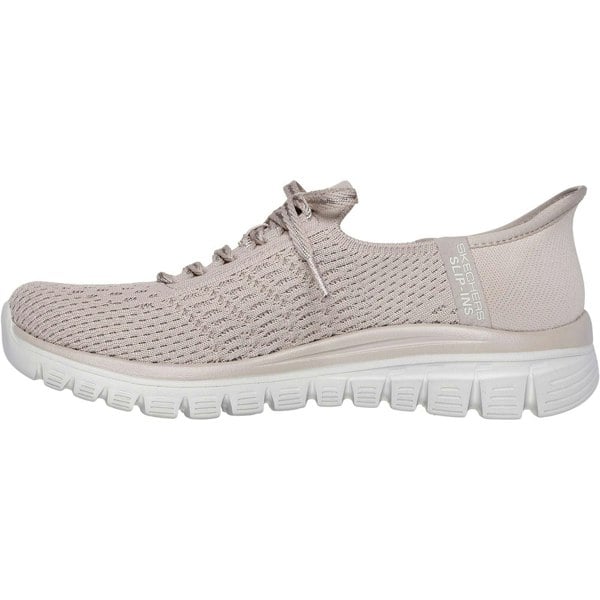 Skechers Graceful First Blush Textile Women's Taupe Trainers