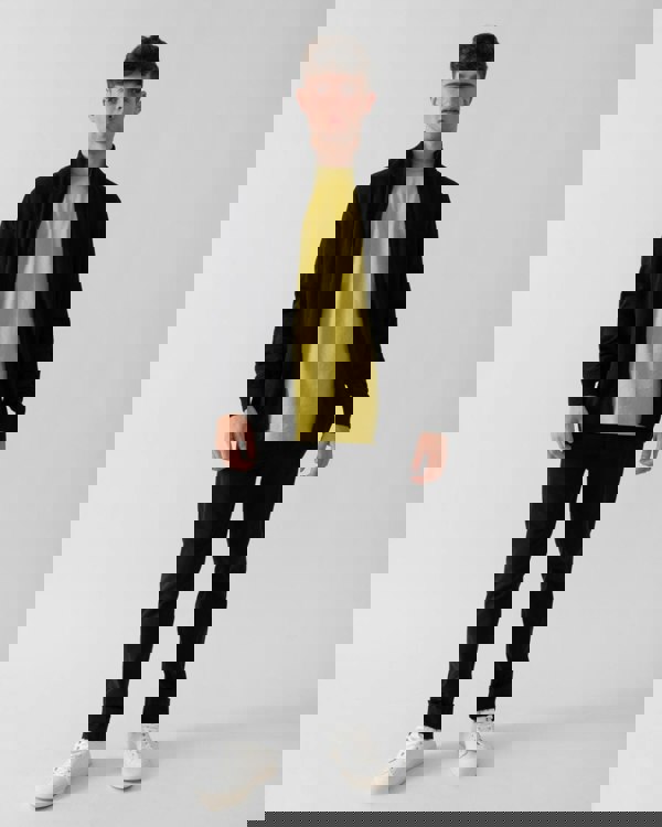 BOSS Orange Avac Mens Full Zip Funnel Neck Jumper - Black 001