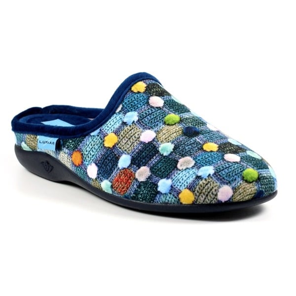 Lunar Women's Crackle Slippers - Navy