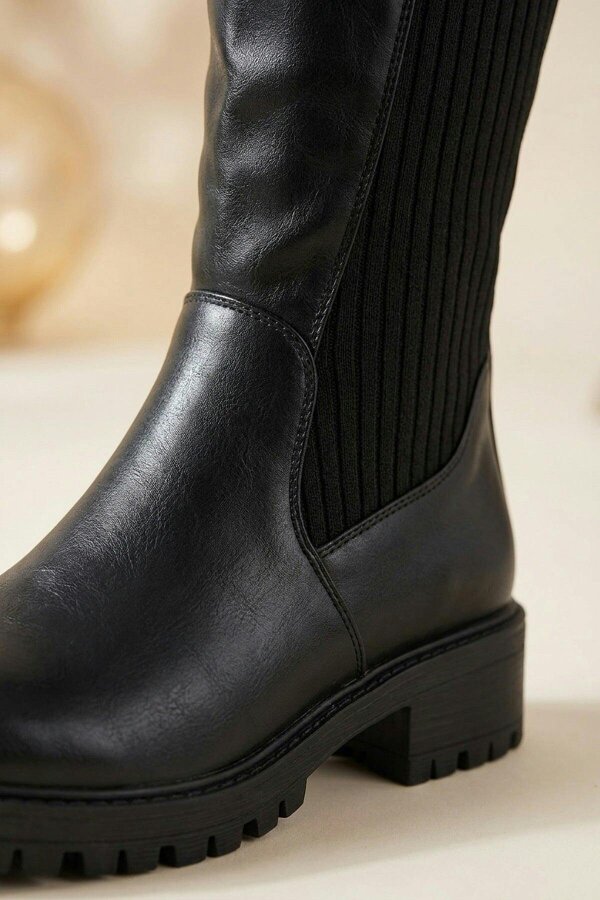 ikrush Aurelia Zip Up Knee High Boots